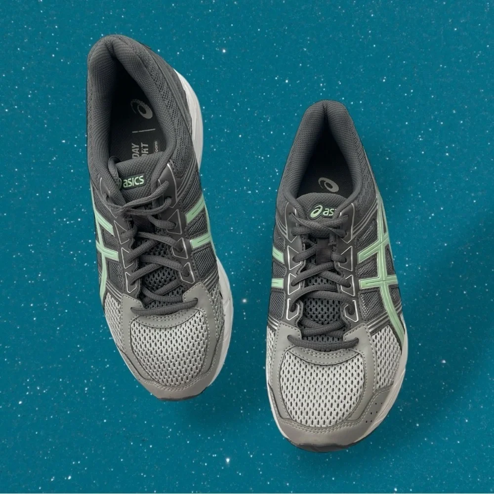 ASICS Women's Gel-Contend 4 Athletic Shoes - Gray Silver Green Size 8.5